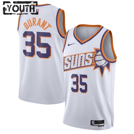 Maillot Basket Enfant Phoenix Suns Kevin Durant 2023-24 Nike Association Edition Blanc Swingman Maillot Basket Enfant Phoenix Suns Kevin Durant 2023-24 Nike Association Edition Blanc Swingman